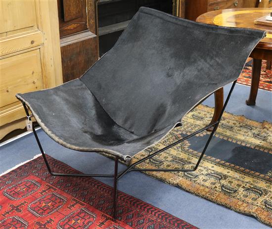 A Cowhide easy chair